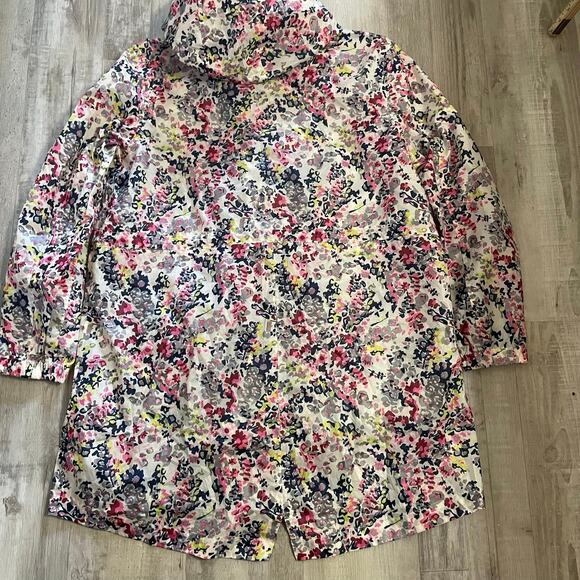 Joules Right As Rain Floral Print Rain Jacket Women’s size US 14 - Picture 15 of 15